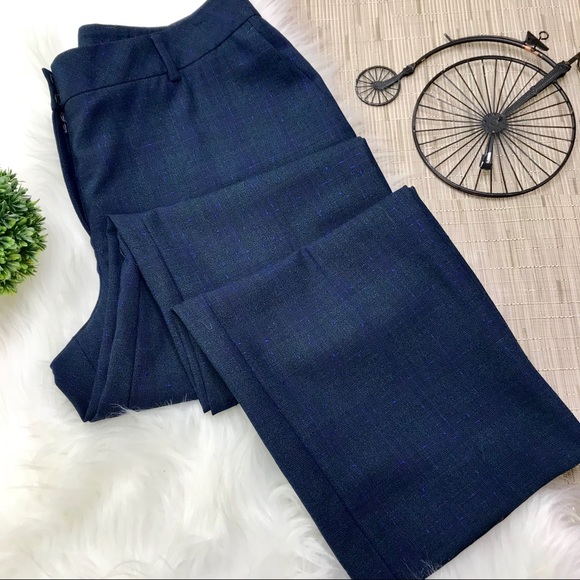 Akris Pants - Akris GORGEOUS Blue & Green Plaid Wool Pants